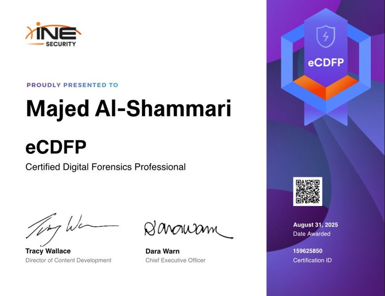 eCDFP Certificate