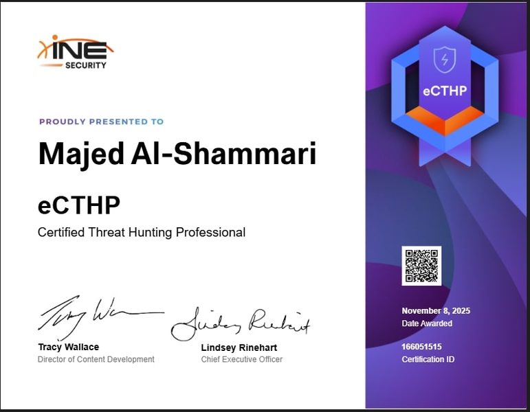 eCTHPv3 Certificate