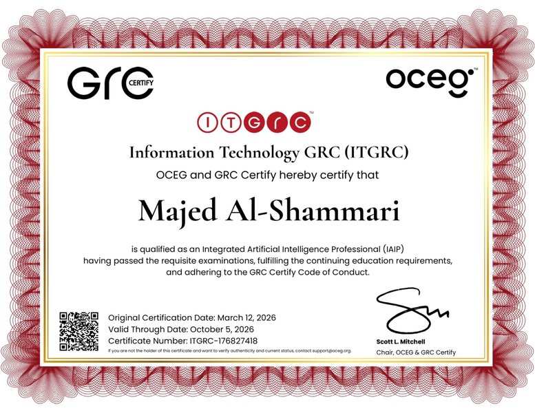 ITGRC Certificate